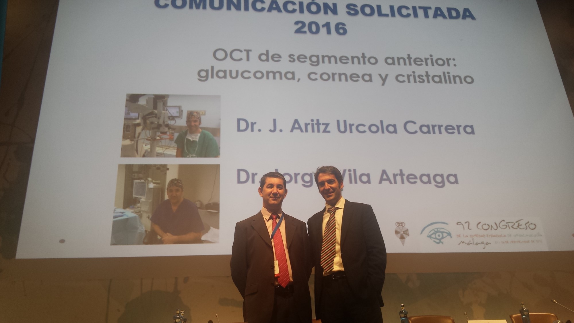 Los doctores Jorge Vila y J. Aritz Urcola, de Innova Ocular, presentan