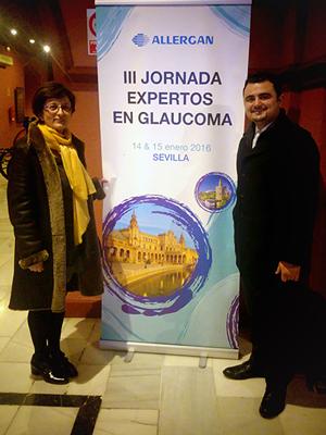 2016 01 22 Los doctores Vendrell y Arciniegas en el III Encuentro de Expertos en Glaucoma