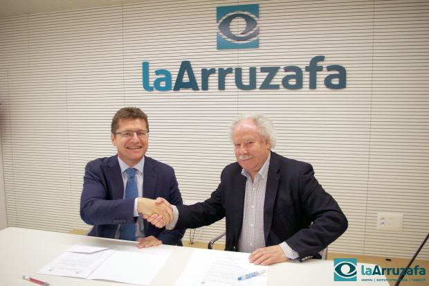 2016 04 20 Rafael Agüera y Manuel Fernández tras firmar la renovación del convenio