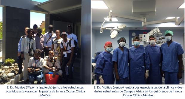 estudiantes asistieron a consultas e intervenciones quirúrgicas de la mano de los especialistas de la clínica canaria