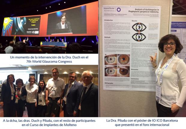 Innova Ocular ICO Barcelona, Susana Duch, Stefania Piludu, 7th World Glaucoma Congress