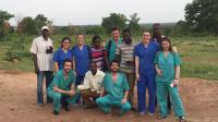 Los integrantes de la expedición de Fundación La Arruzafa en Benin